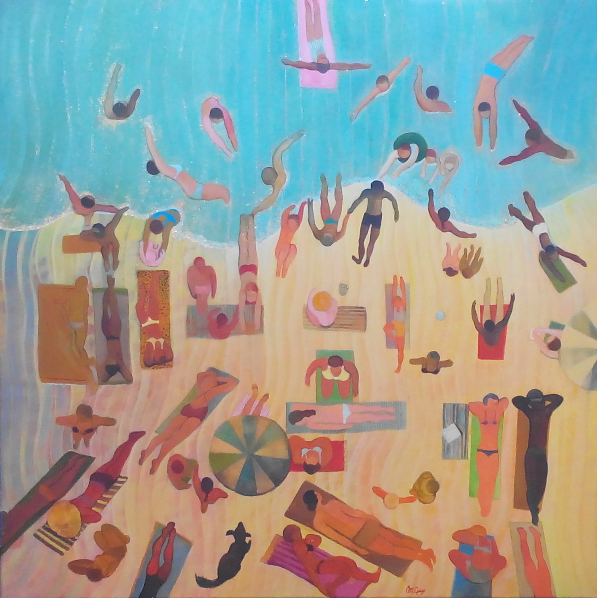 PLAGE DE LA POINTE ROUGE AU ZÉNITH - Linette Cajou